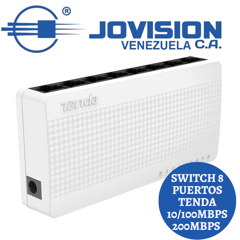 Switch 8 Puertos Tenda 10/100mbps S108 V8