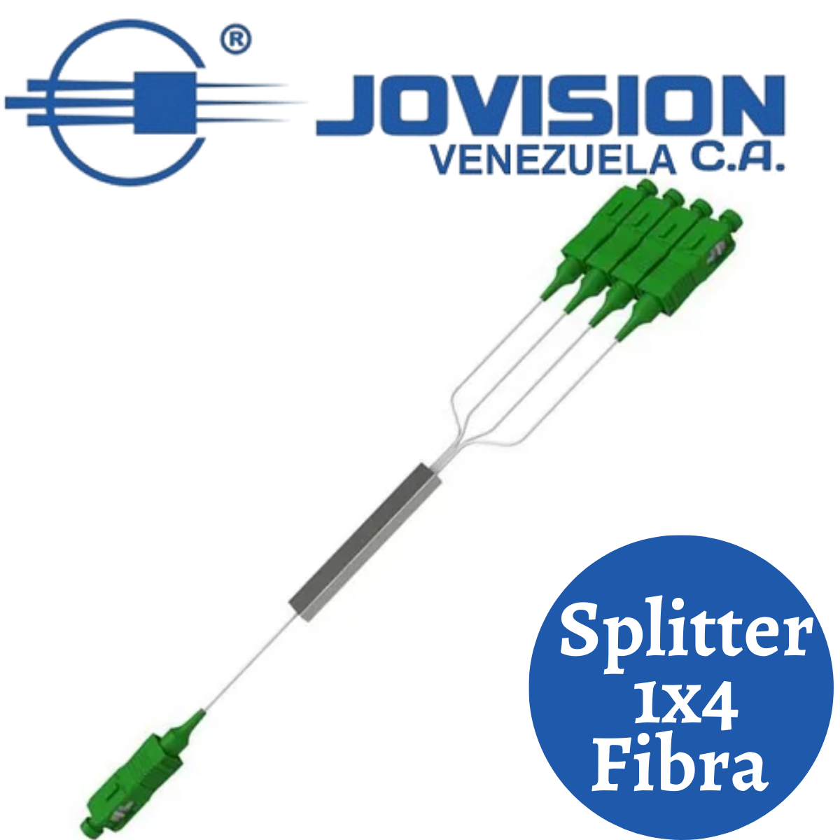 Splitter Divisor Fibra Optica Plc 1x4 Sc Apc Monomodo Ftth