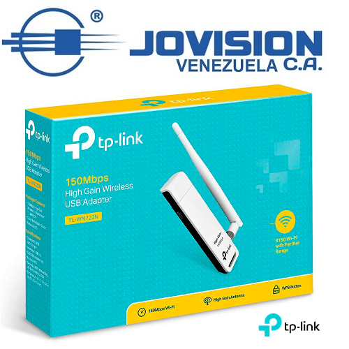 Usb Adaptador Wifi Inalambrico Largo Alcance Tp-link Model TL-WN722N 150Mbps