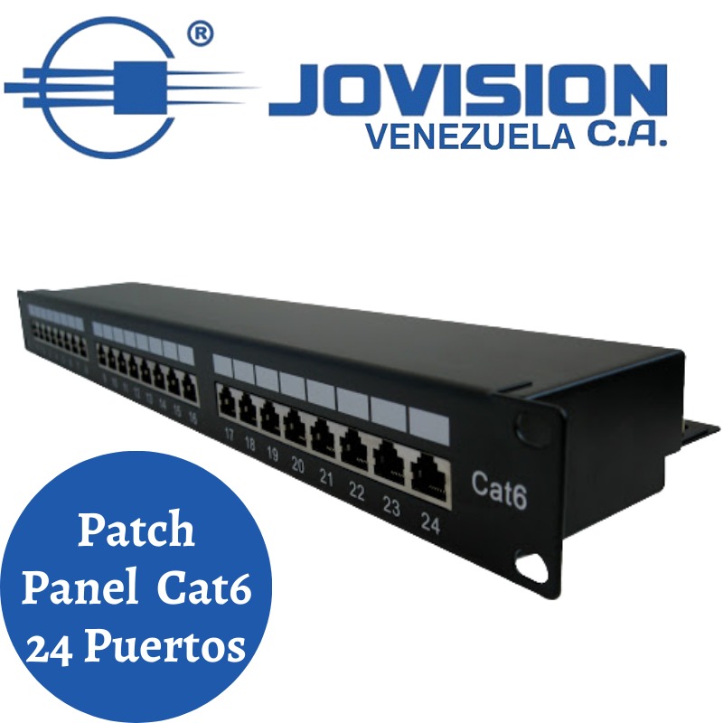 Patch Panel Cat6 24 Puertos. Rackeable  Redes- Red.