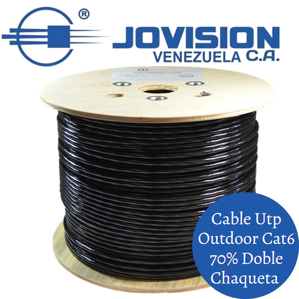 Cable UTP Outdoor Cat 6 305 mts 70-30 Doble Chaqueta- Exteriores -Intemperie