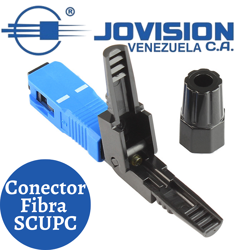 Conector Rapido Ftth Ficha Fibra Optica Sc Upc Simplex Azul