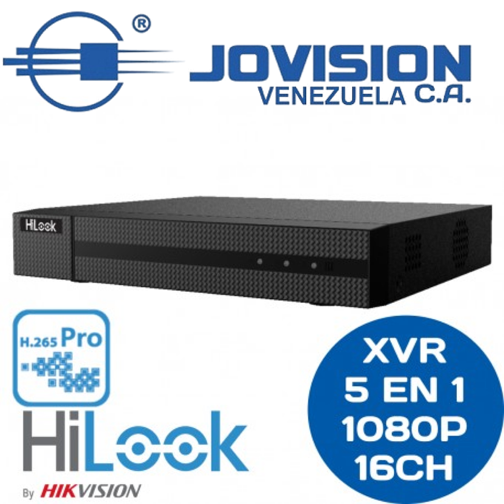 Dvr Xvr 16ch Hilook H.265pro+ 5en1 1080p Pentahibrido Tvi/ahd/cvi/cvbs/ip