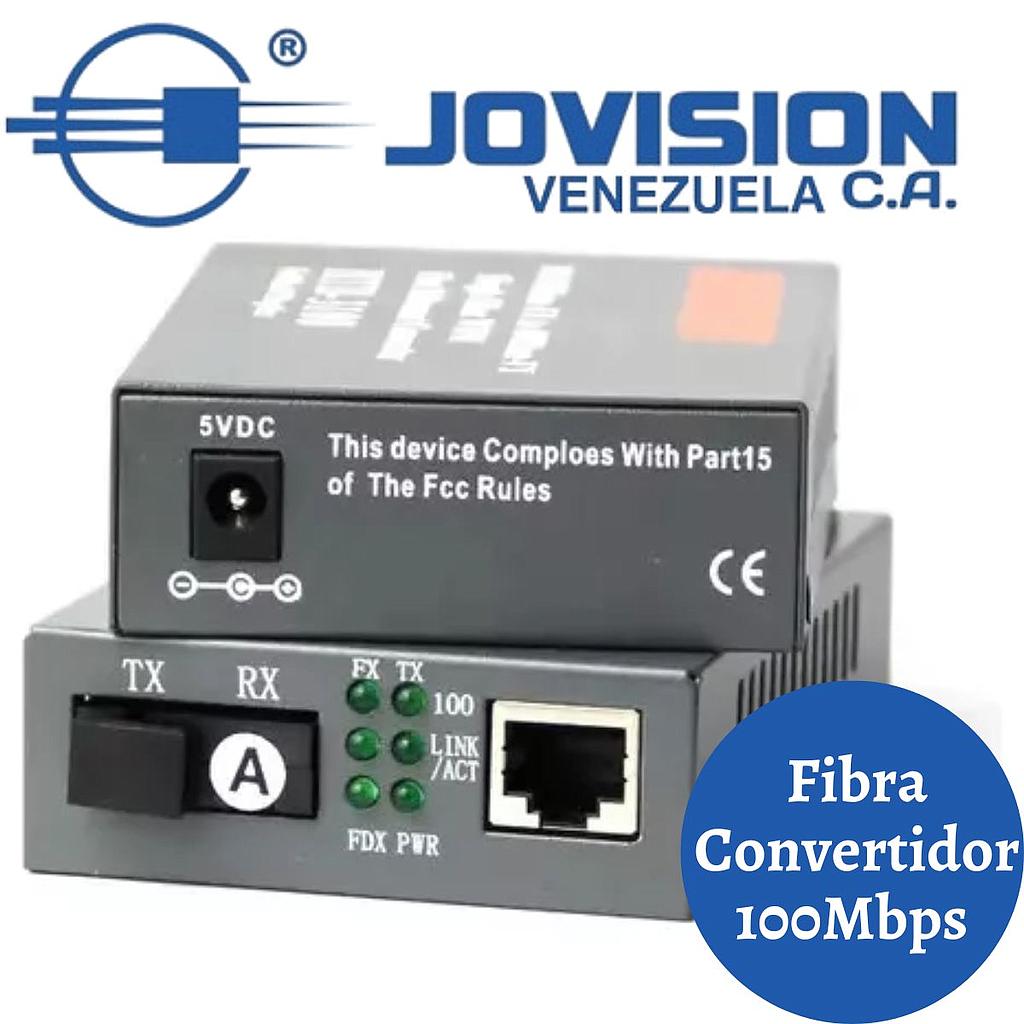 Convertidor De Medios Transceiver Fibra Óptica Ethernet 100mbps 25km