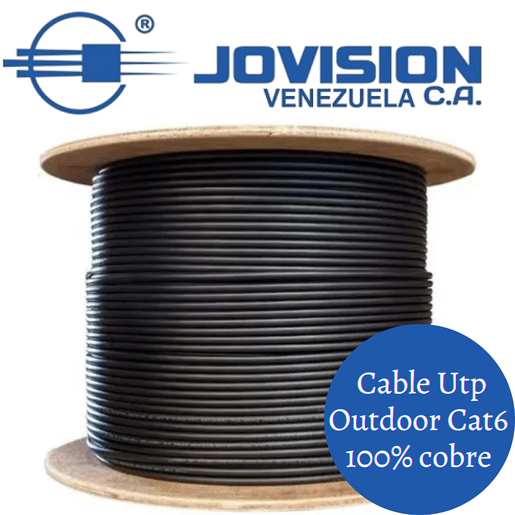 Cable Utp Cat6 100% cobre Outdoor doble Chaqueta Certificado 305 Mts.(AGOTADO)