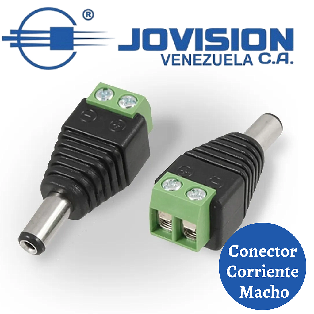 Conector Plug Dc Corriente Macho 2.1 Mm 12v X Unidad